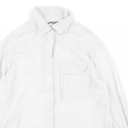 Gap Mens Grey Striped   Button-Up Size S