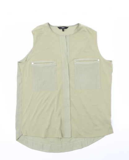 Next Womens Green   Basic Button-Up Size 10