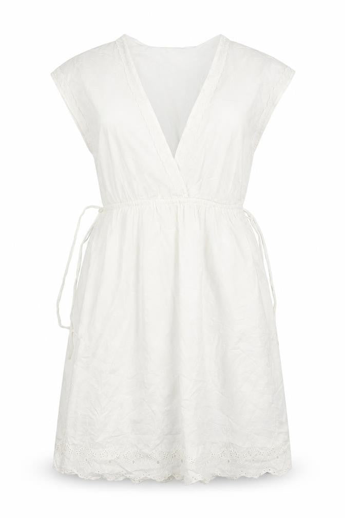H&M Womens White Floral  Fit & Flare  Size 8