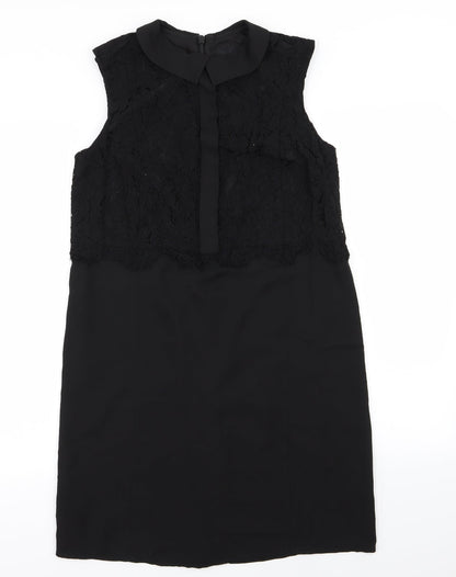 Next Womens Black Floral  A-Line  Size 10