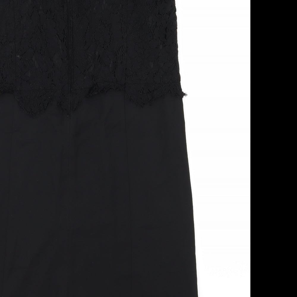 NEXT Womens Black Floral  A-Line  Size 10