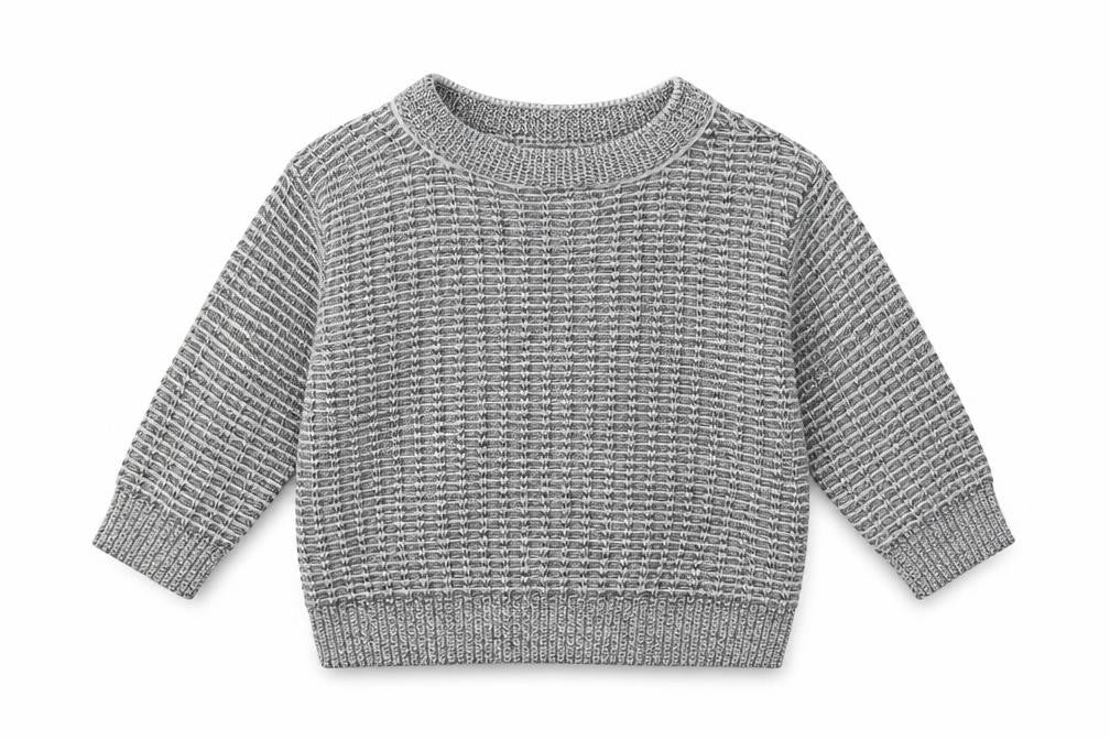 River Island Boys Grey Houndstooth  Pullover Jumper Size 0-3 Months