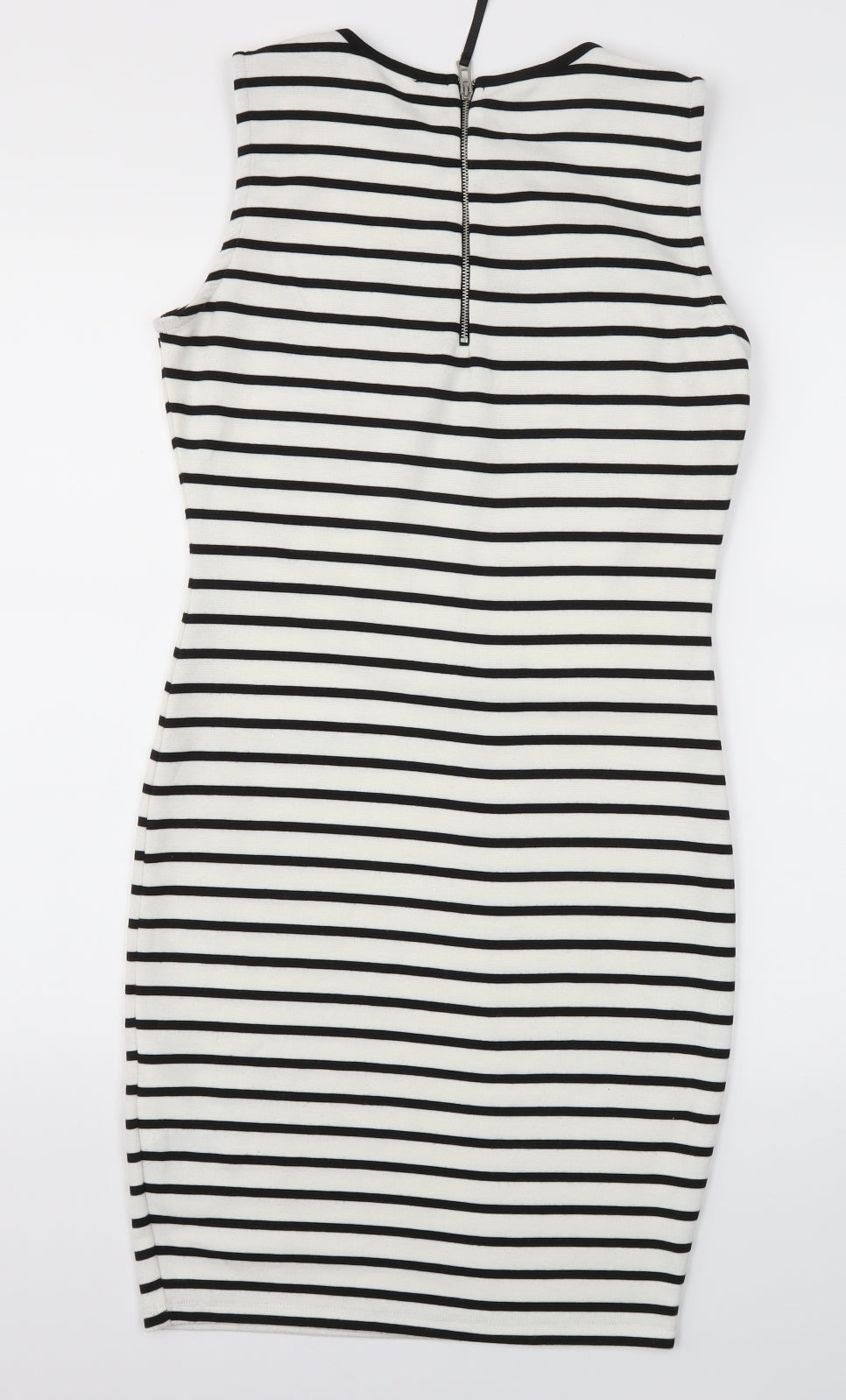 Amisu Womens Silver Striped  A-Line  Size 10