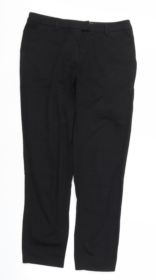 H&M Womens Black   Trousers  Size 8 L27 in