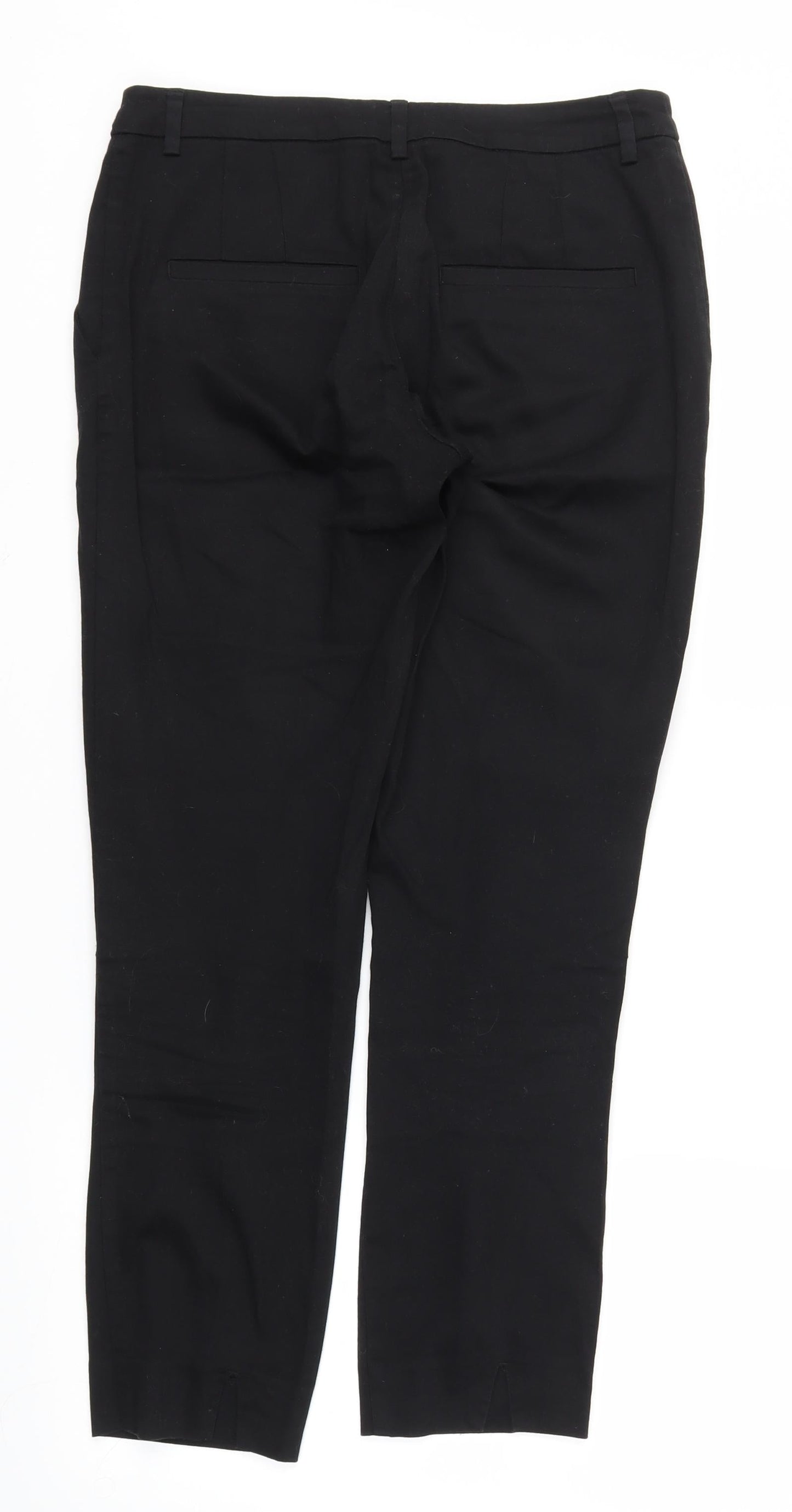 H&M Womens Black   Trousers  Size 8 L27 in