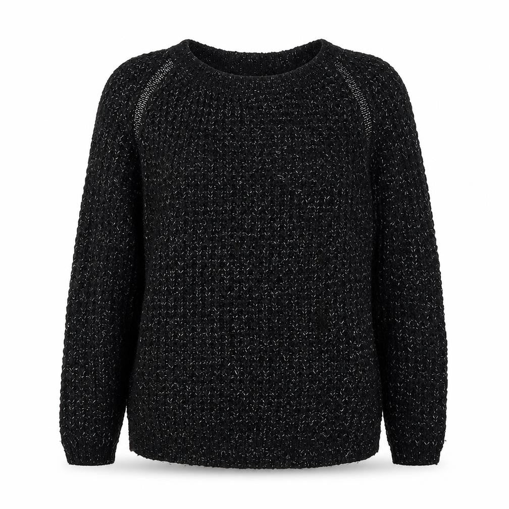 Papaya Womens Black Houndstooth  Pullover Jumper Size 12
