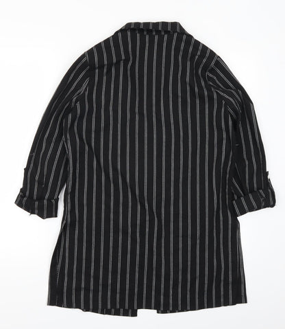 Stradivarius Womens Black Striped  Jacket  Size S