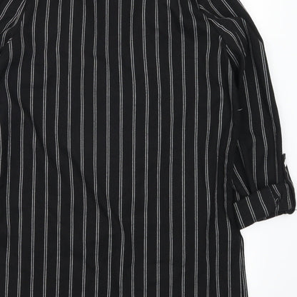 Stradivarius Womens Black Striped  Jacket  Size S