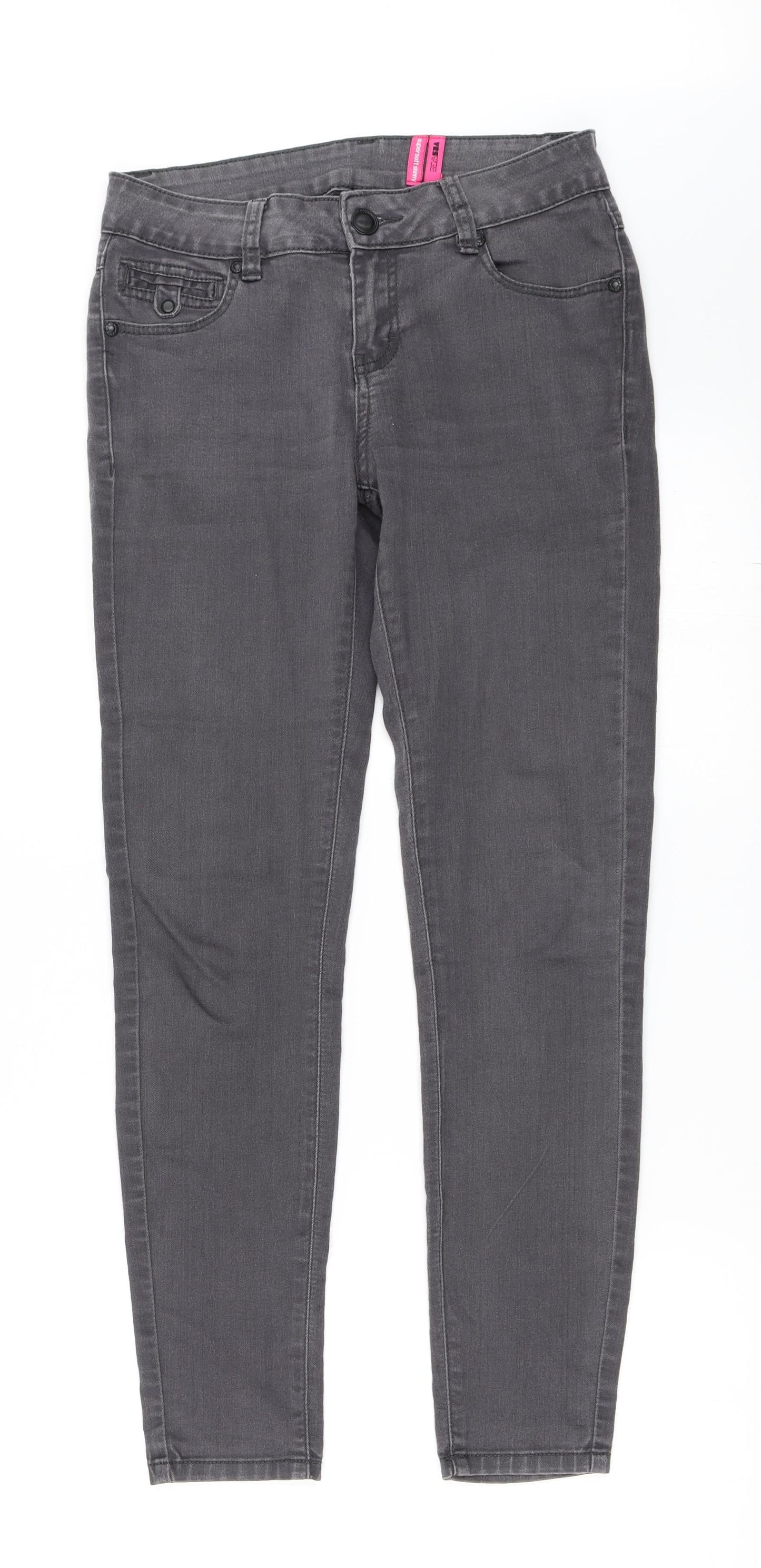 YESYES Womens Black  Denim Skinny Jeans Size 8 L28 in