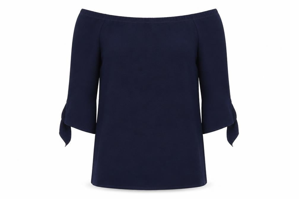 George Womens Blue   Basic Blouse Size 12