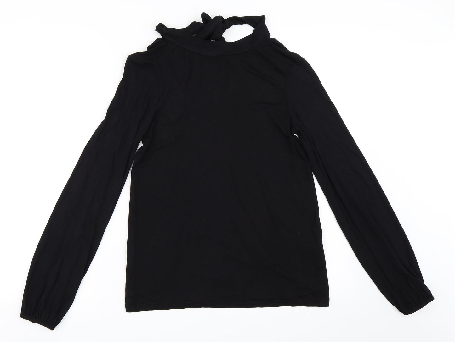 Warehouse Womens Black   Basic T-Shirt Size 8