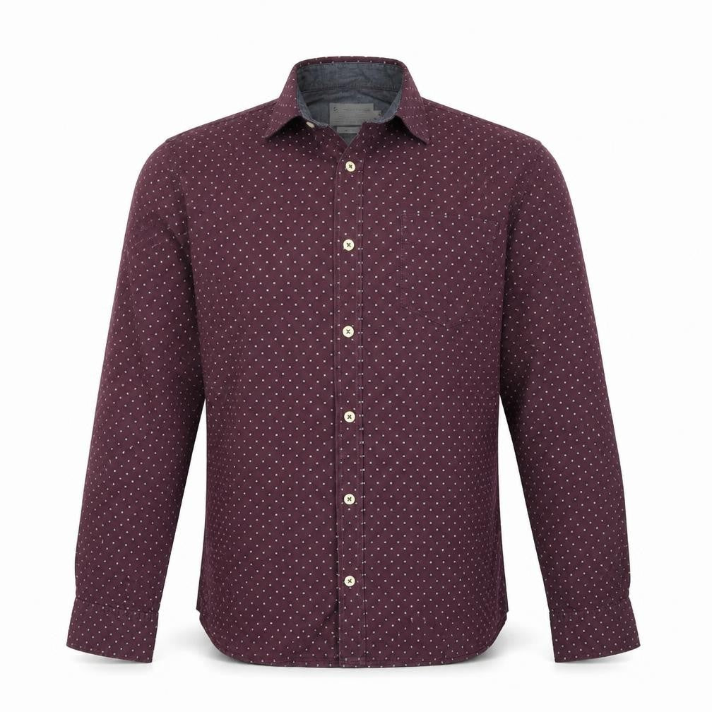 TU Mens Purple    Button-Up Size M