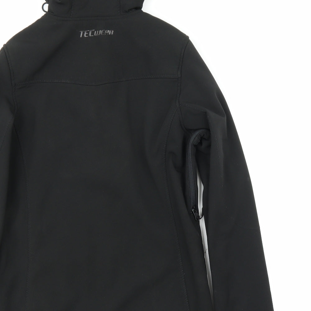 Rodeo Womens Black   Windbreaker Jacket Size 8