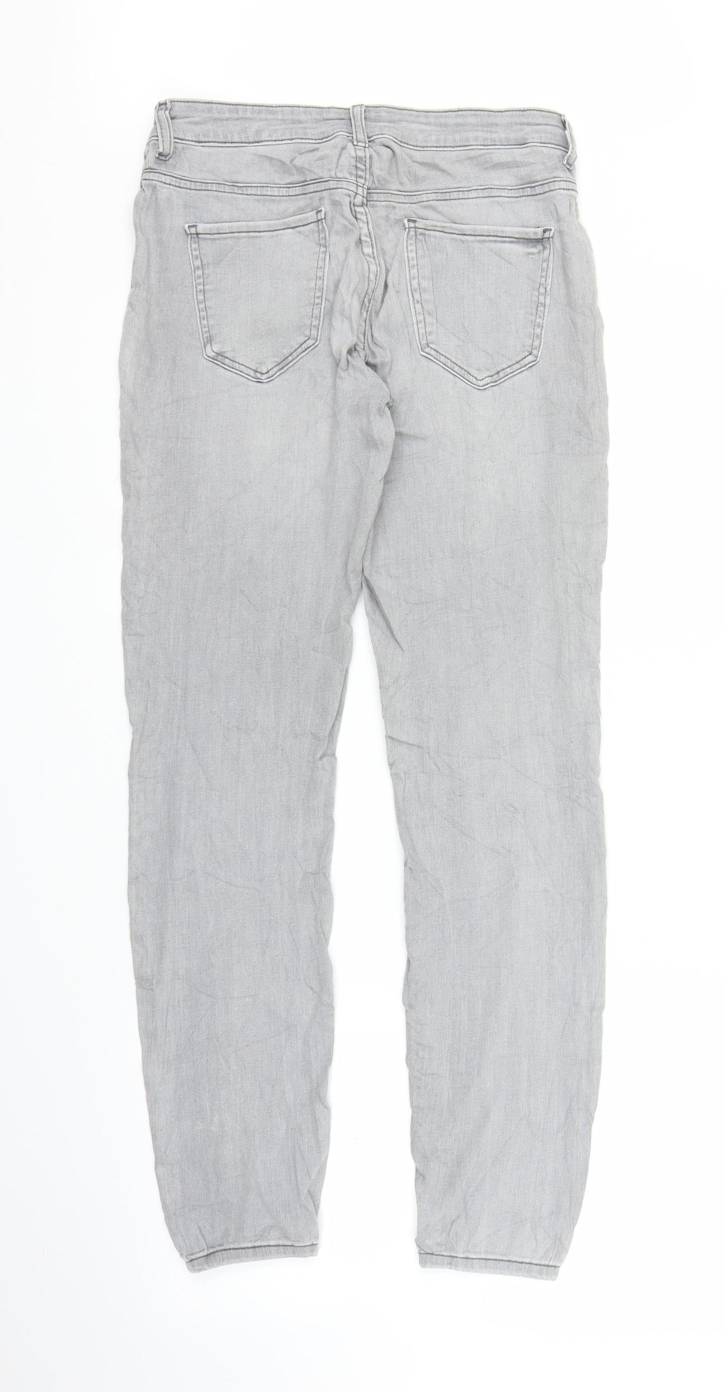 Preworn Womens Grey  Denim Jegging Jeans Size M L29 in