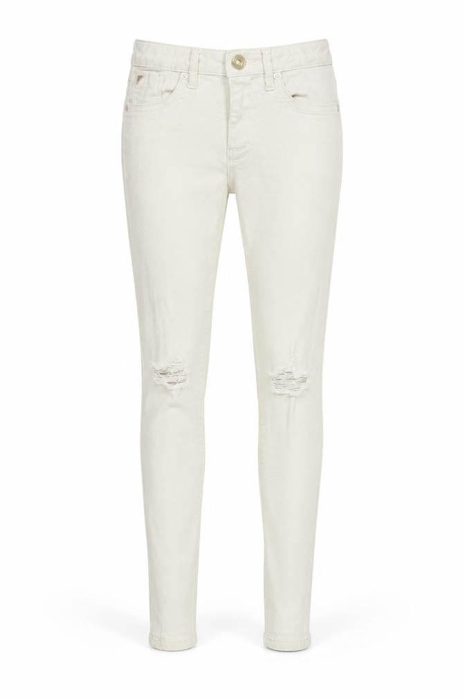 River Island Womens White  Denim Skinny Jeans Size 6 L27 in