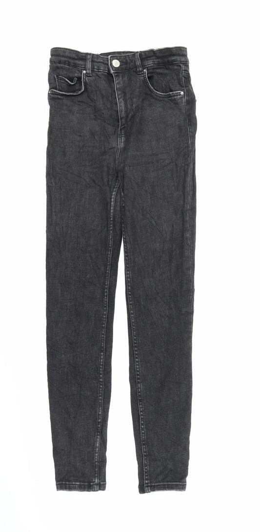 Zara Mens Black  Denim Skinny Jeans Size 24 in L26 in