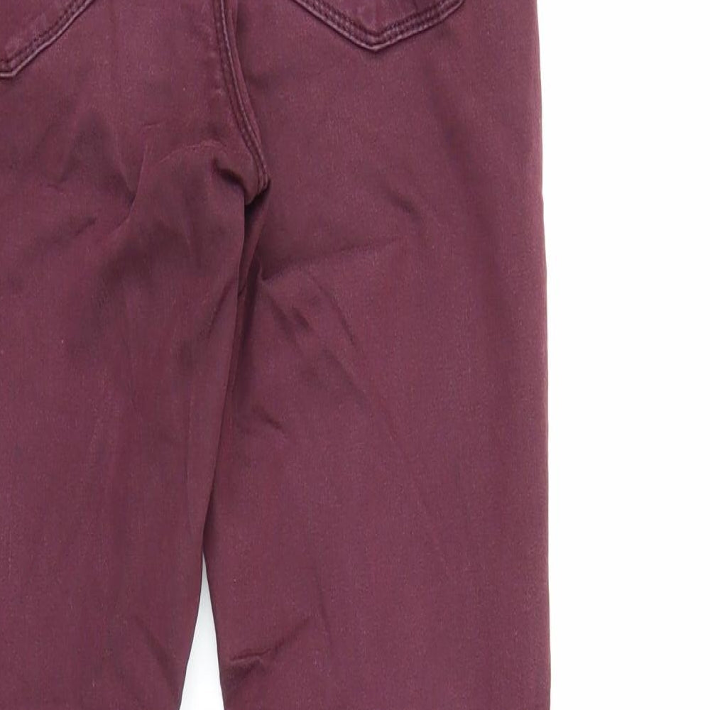 Topshop Womens Purple   Skinny Jeans Size 28 in L26 in