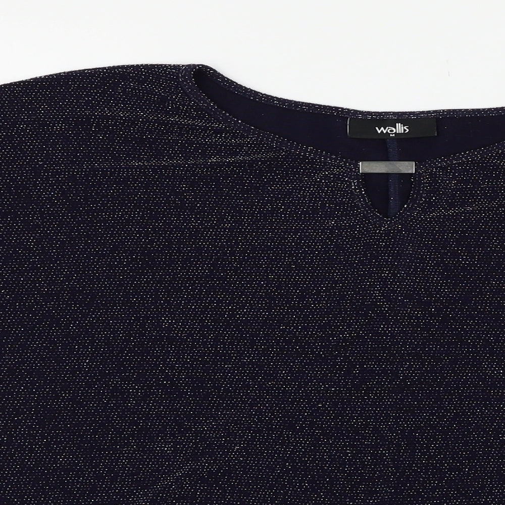 Wallis Womens Blue   Basic T-Shirt Size M