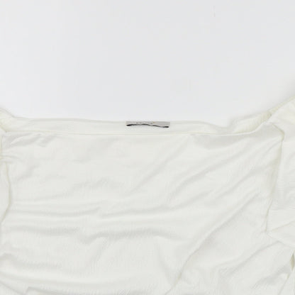 Marks & Spencer Womens White   Basic T-Shirt Size 14