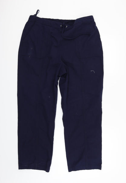 Preloved EWM Womens Blue   Trousers  Size 32 in L26 in - Front