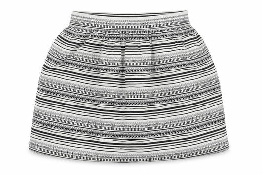 Atmosphere Womens Silver Geometric  Flare Skirt Size 8