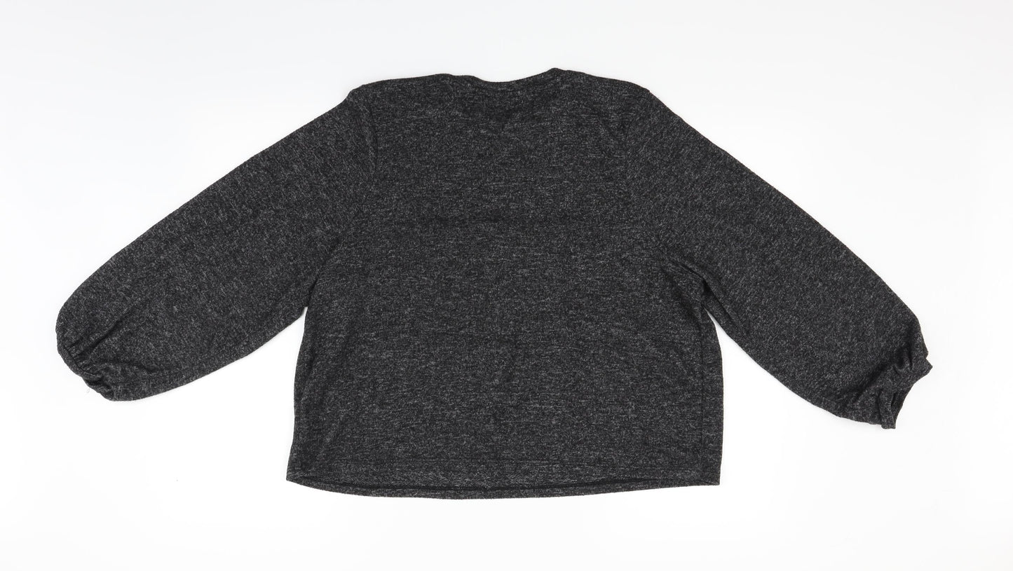 Zara Womens Grey   Pullover Jumper Size M