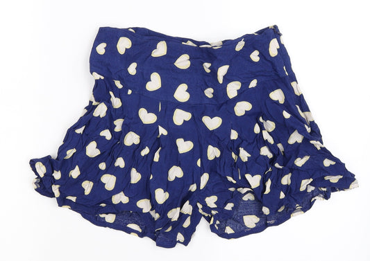 Therapy Womens Blue Polka Dot  Hot Pants Shorts Size 8