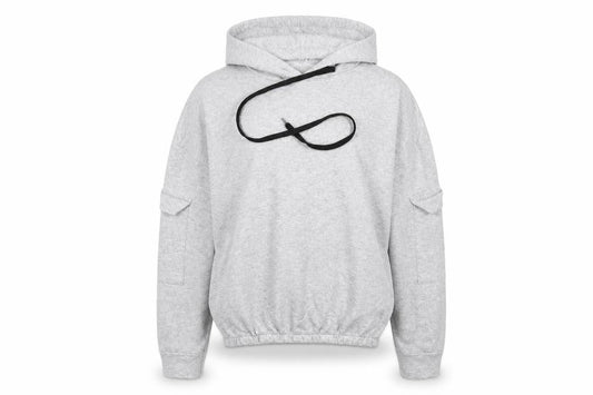 Womens Grey   Pullover Hoodie One Size
