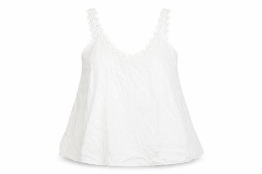 Preworn Womens White   Camisole Blouse Size L