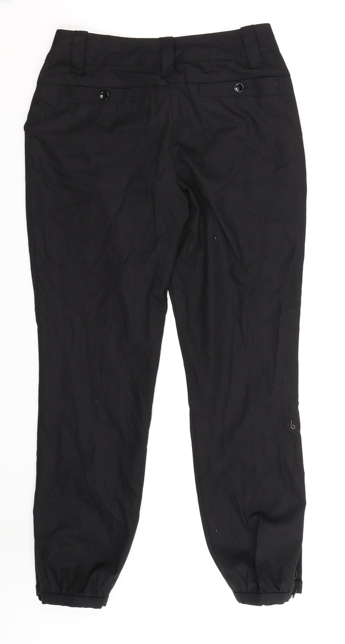 NEXT Womens Black   Trousers  Size 8 L26 in