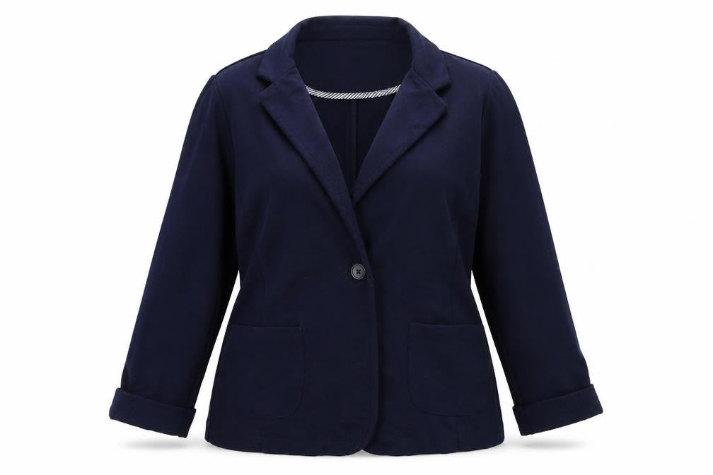 New Look Womens Blue Houndstooth  Jacket  Size 12