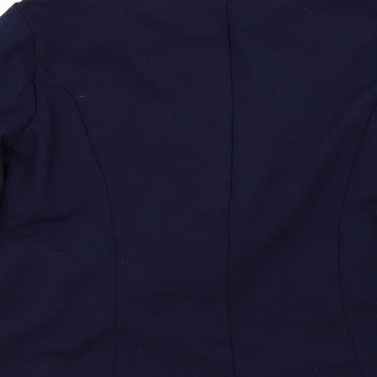 New Look Womens Blue Houndstooth  Jacket  Size 12