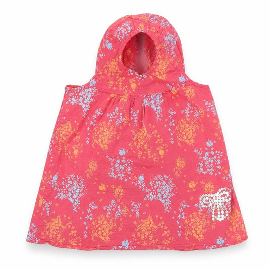 Marks & Spencer Girls Pink Floral  Basic Blouse Size 12-18 Months  - Frill straps