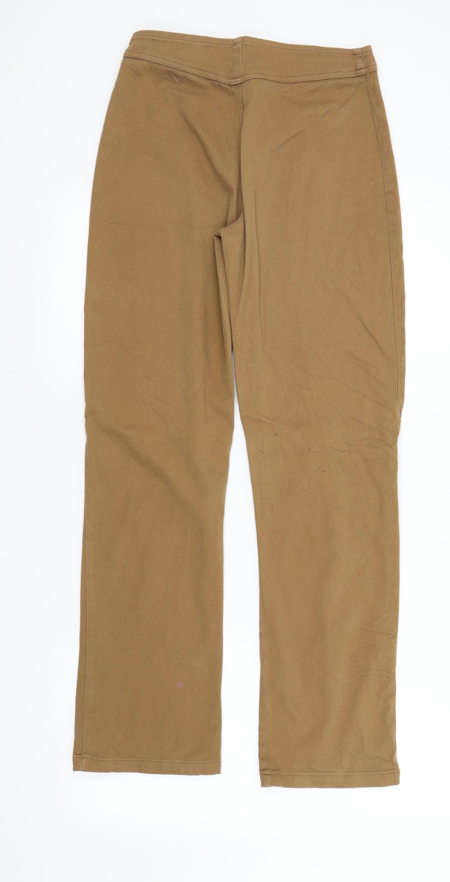 Preworn Womens Brown Houndstooth  Trousers  Size 38 L29 in