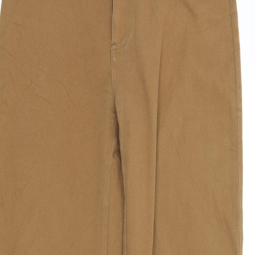 Preworn Womens Brown Houndstooth  Trousers  Size 38 L29 in