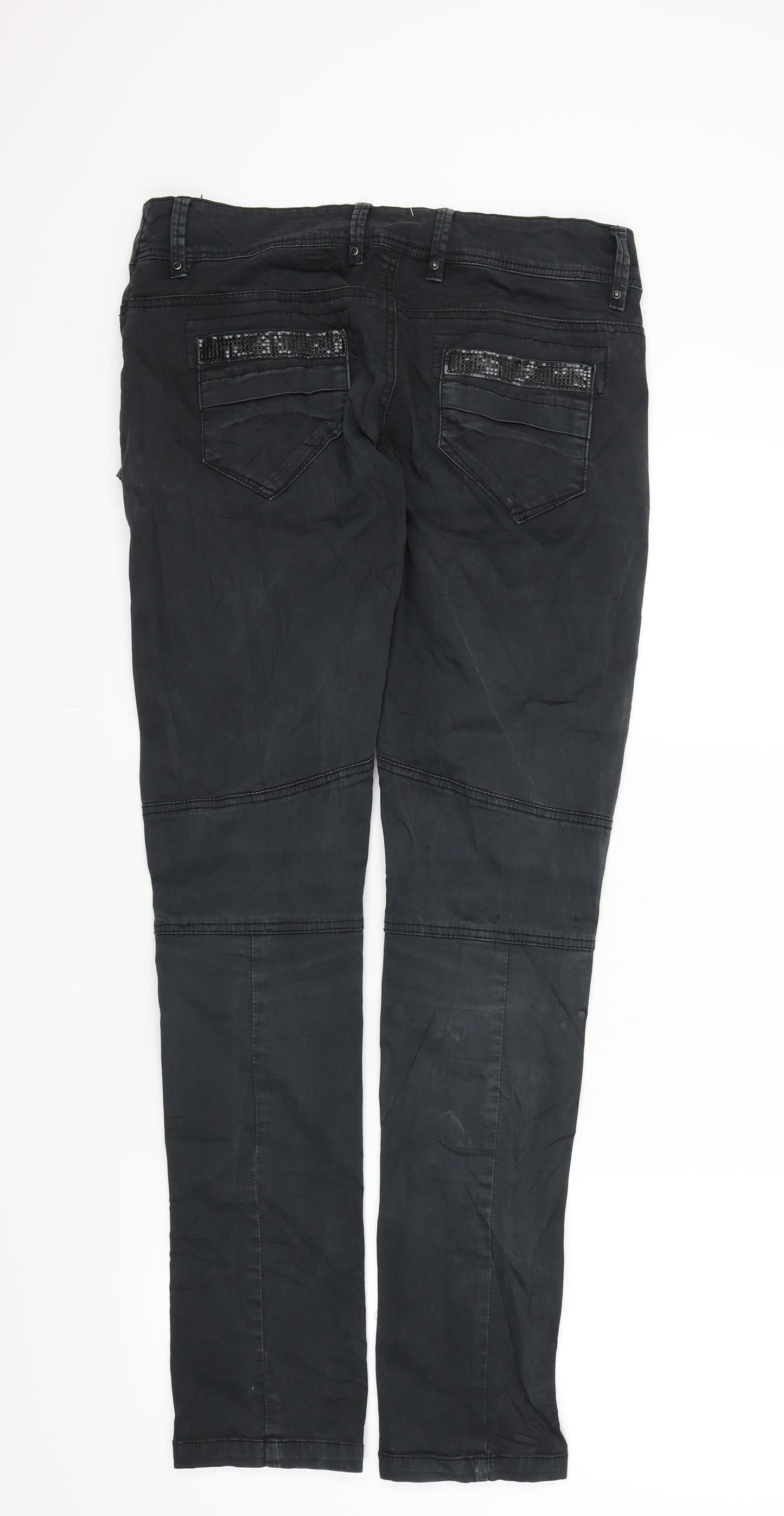 Preworn Womens Black   Skinny Jeans Size M L30 in