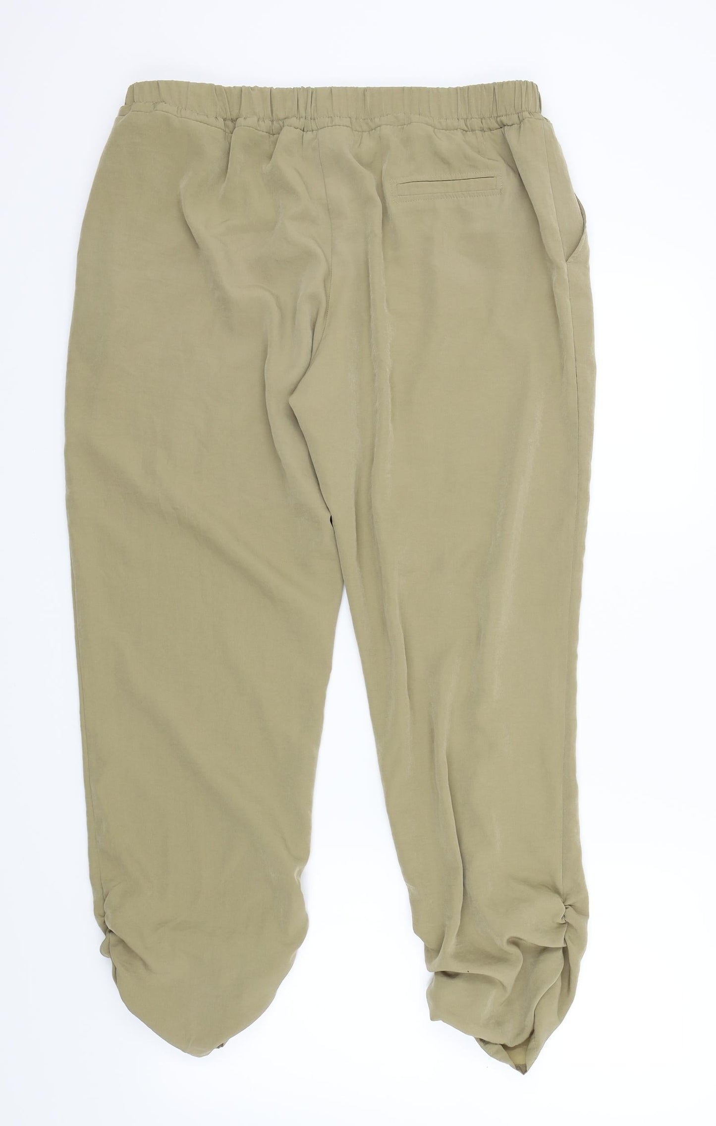 Select Womens Brown   Bloomer Trousers Size 16 L28 in - Gathered ankles