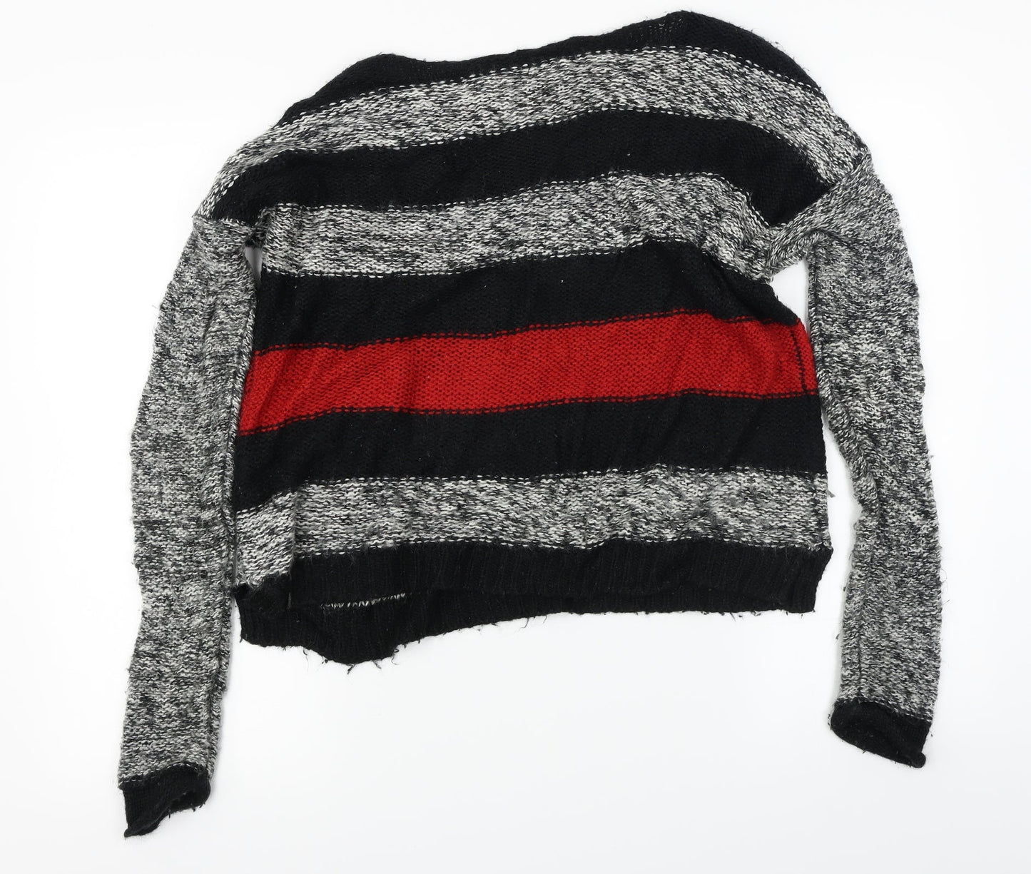 New Look  Womens Grey Striped  Pullover Jumper Size S