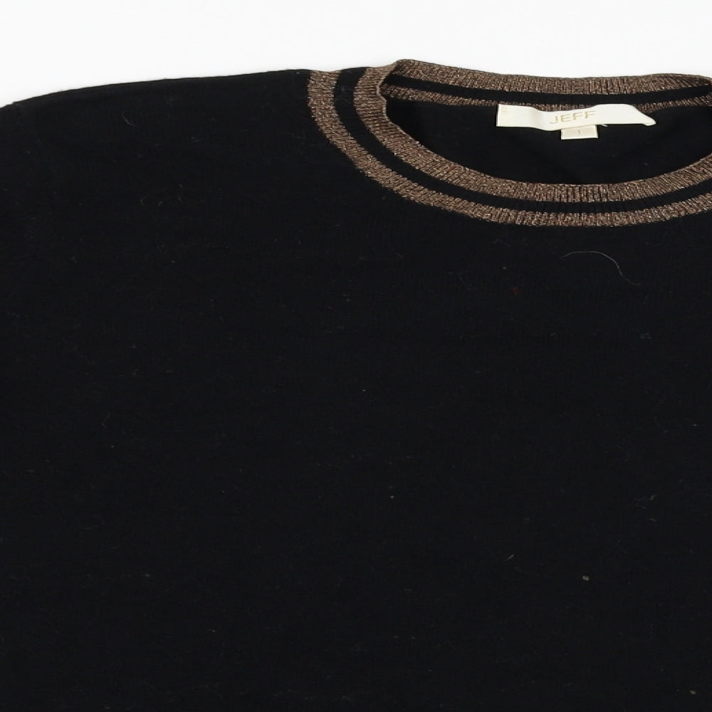 jeff Womens Black   Pullover Jumper Size XS
