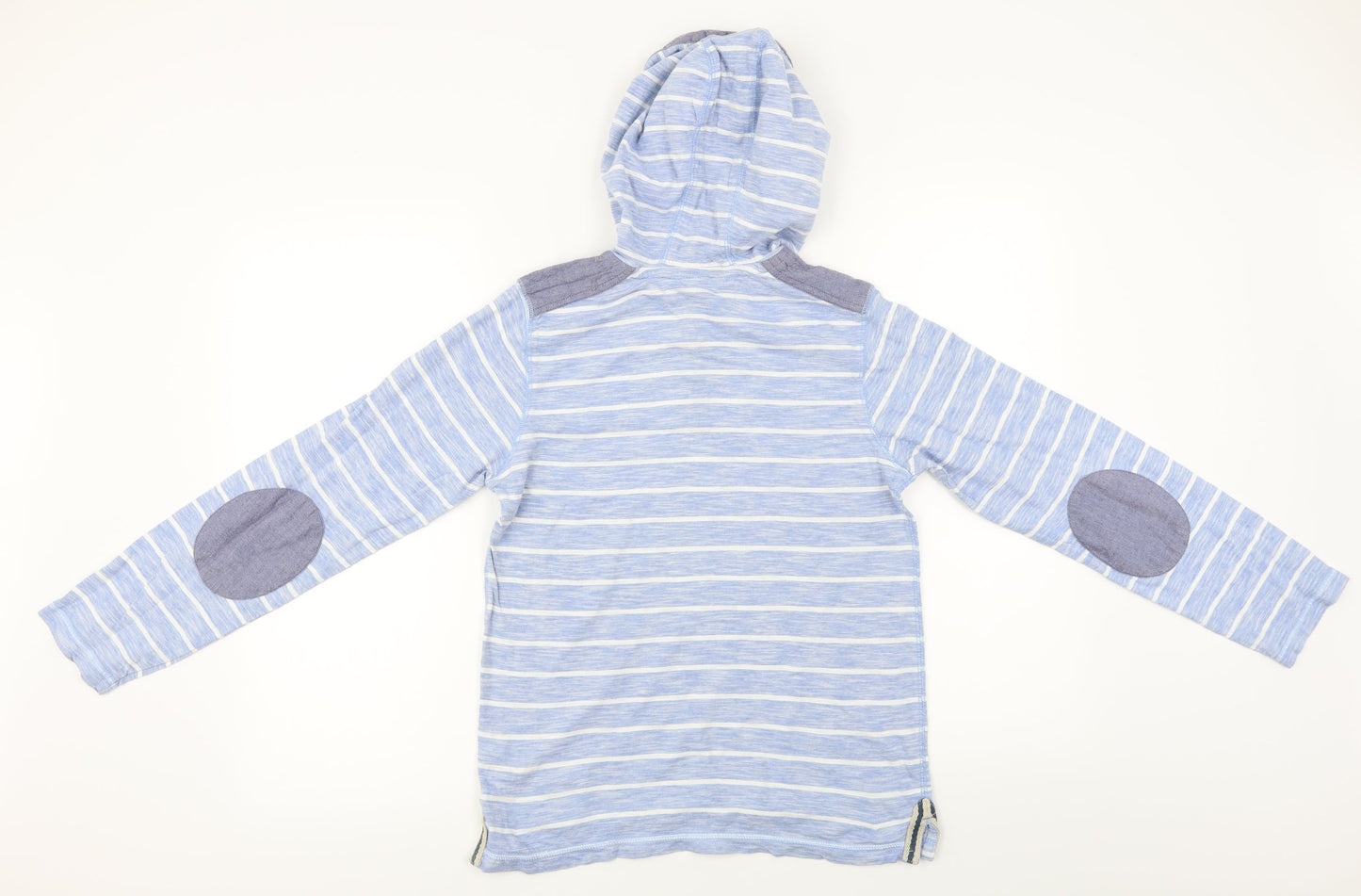 George  Boys Blue Striped  Pullover Hoodie Size 12-13 Years