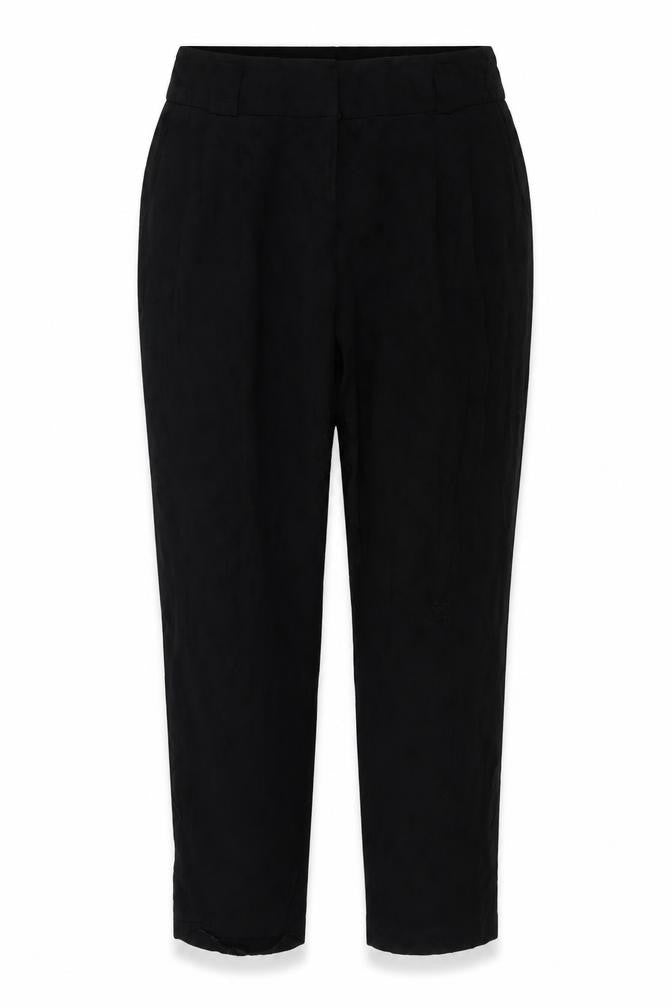 Monsoon  Womens Black Floral  Trousers  Size 14 L25 in
