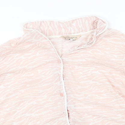 Dorothy Perkins  Womens Pink Animal Print  Basic Button-Up Size M