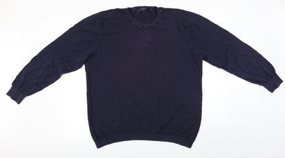 taylor&cutter Mens Blue   Pullover Jumper Size L