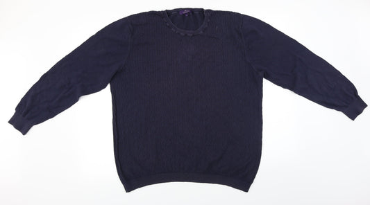 taylor&cutter Mens Blue   Pullover Jumper Size L