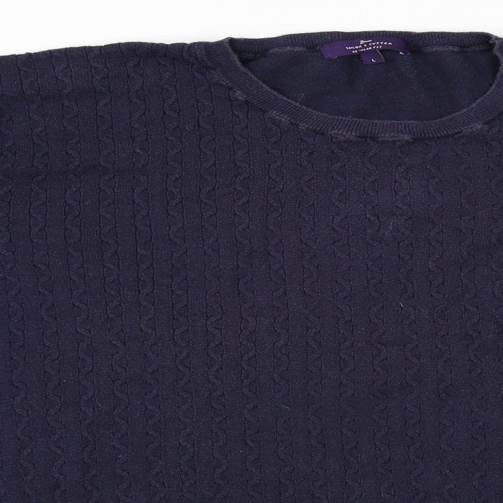 taylor&cutter Mens Blue   Pullover Jumper Size L
