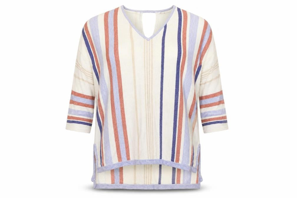 Marks & Spencer  Womens Ivory Striped  Basic Blouse Size 10