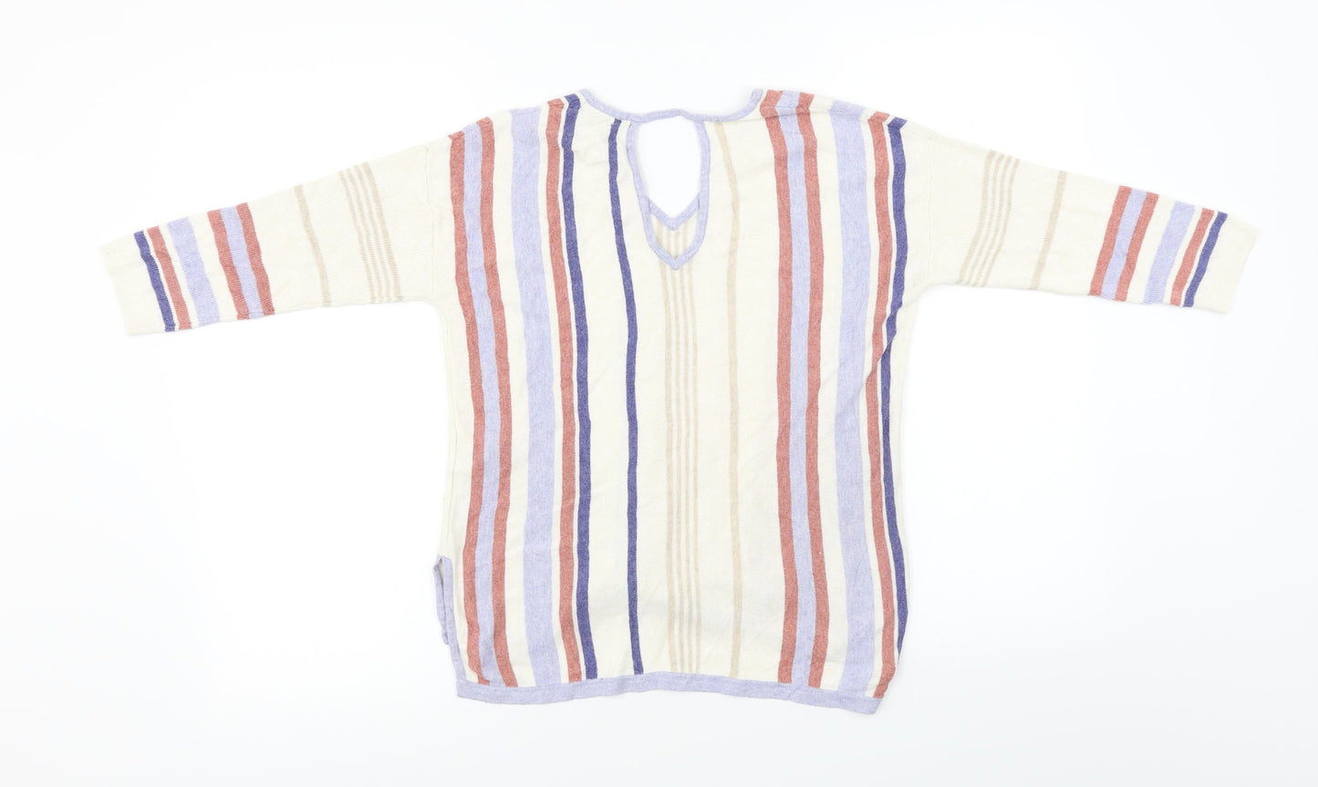 Marks and Spencer  Womens Ivory Striped  Basic Blouse Size 10