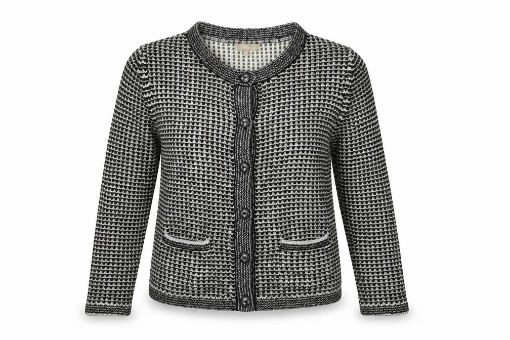 Soon Womens Black  Knit Cardigan Jumper Size 12
