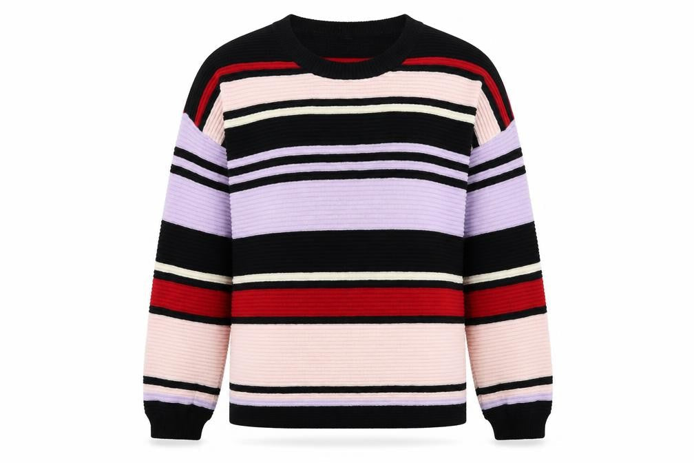H&M Womens Pink Striped  Pullover Jumper Size M