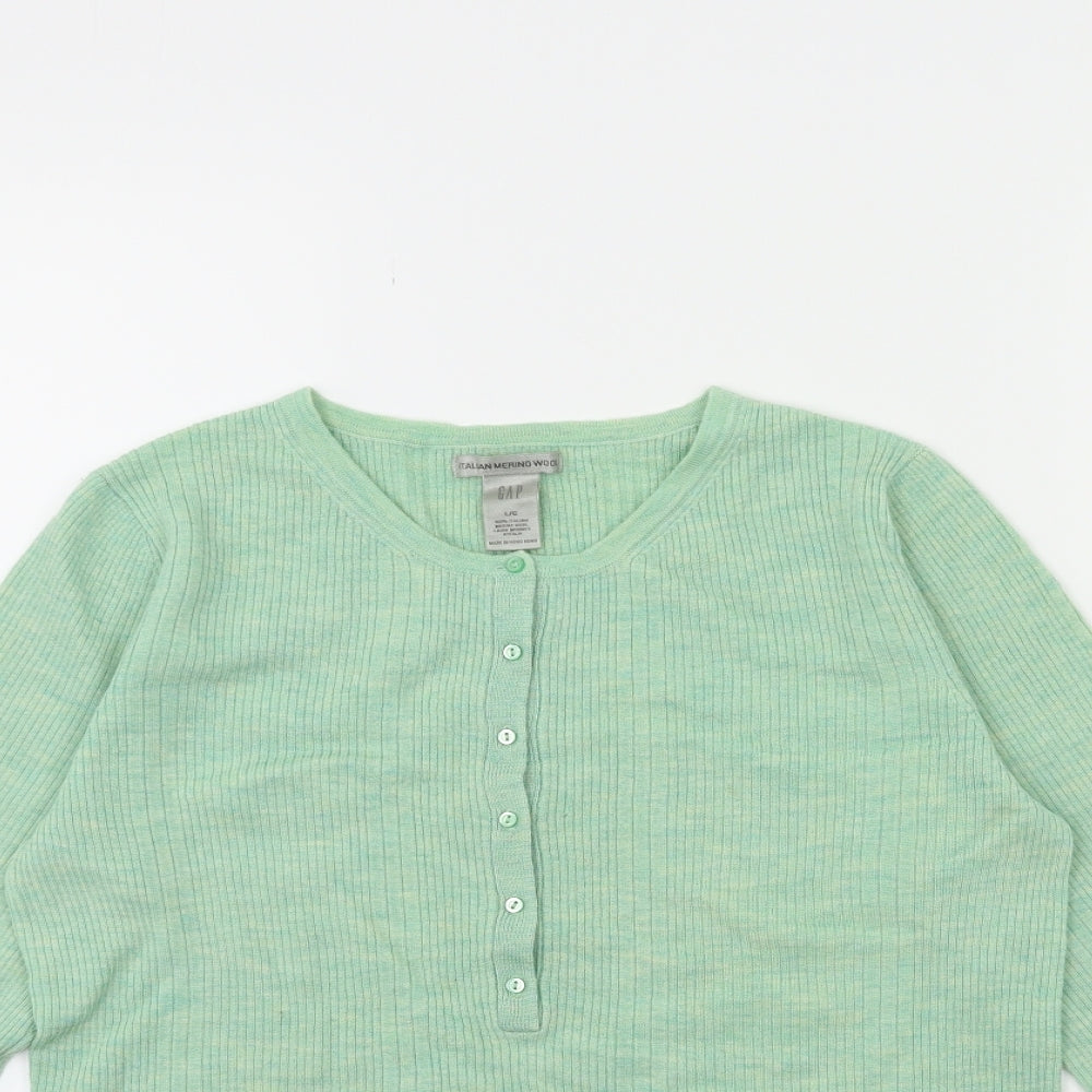 Gap Womens Green  Knit Pullover Jumper Size L